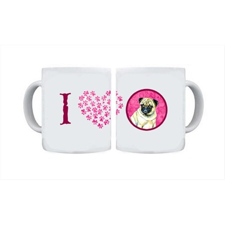 Carolines Treasures 15 oz. Pug Dishwasher Safe Microwavable Ceramic Coffee Mug LH9387PK-CM15